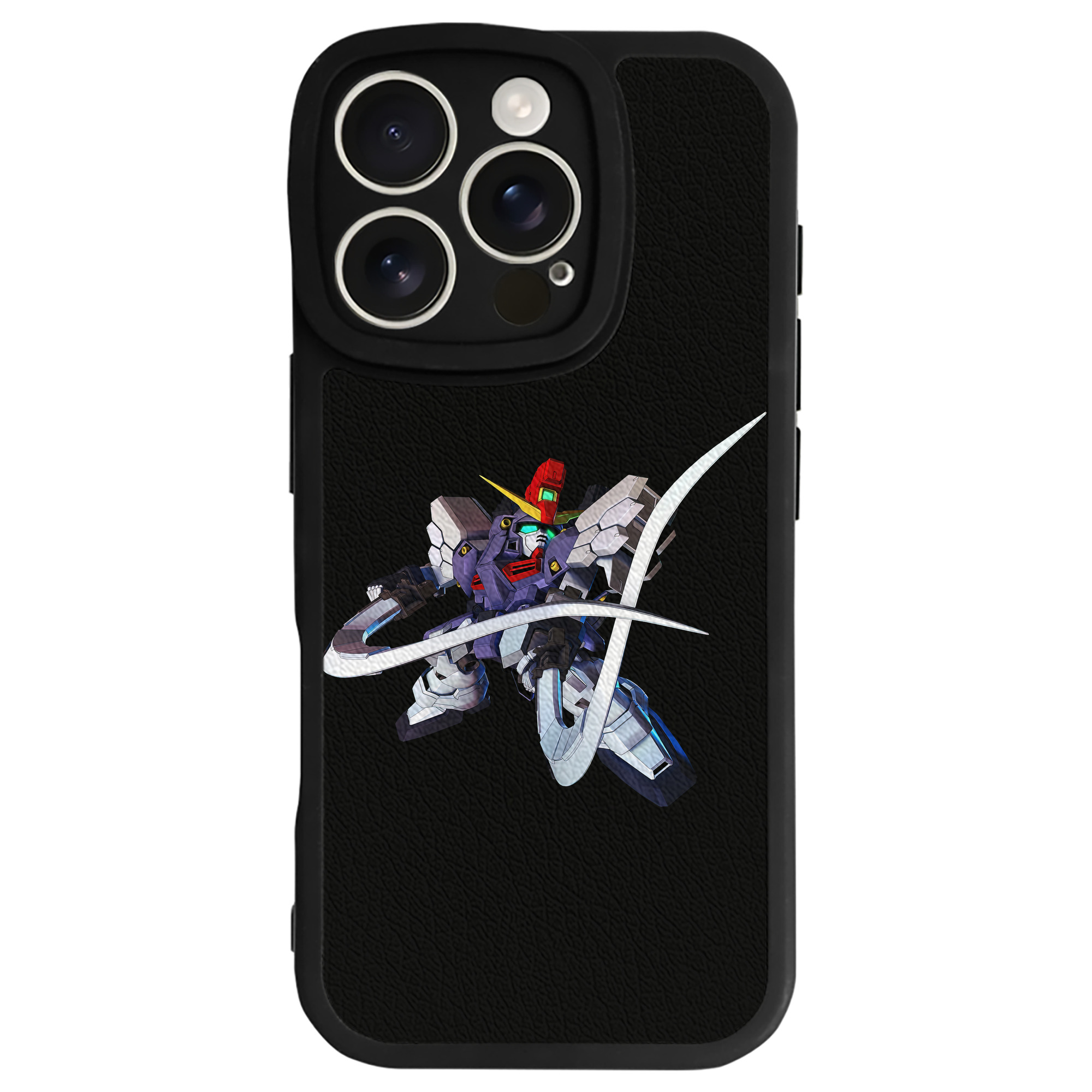 （画像用） 機動戦士ガンダム Mobile Suit Gundam 【iPhone 16シリーズ対応】シリコンスマホケース（レザー調） 材質：シリコン